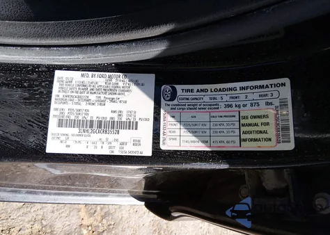 2012 Lincoln Mkz z USA, uszkodzony, nr VIN 3LNHL2GCXCR835528